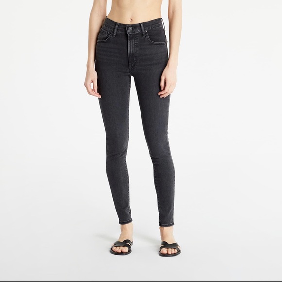Levi’s Mile High Black Skinny Jeans 26 - Picture 1 of 8